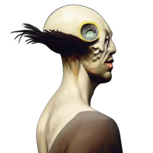 mask, face, creature, hair transparent PNG cut-out