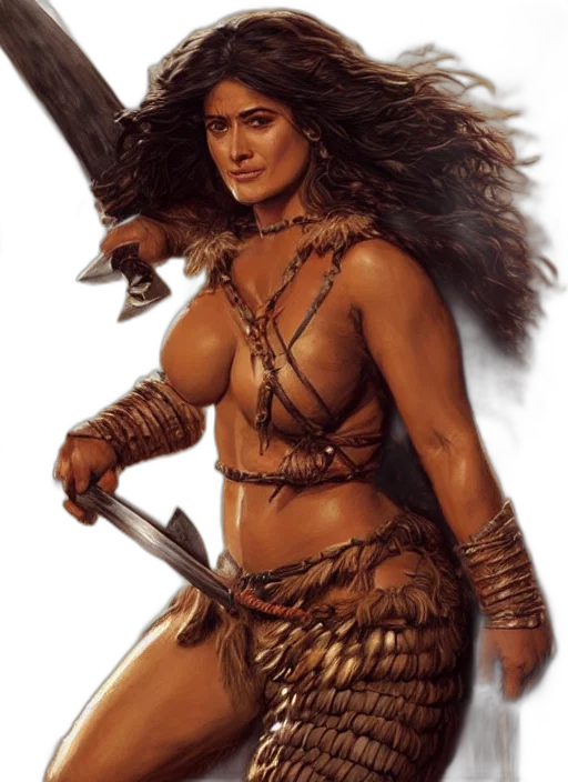 sword, fantasy art, concept art, comic book art, photorealistic, earth tones, portrait, very transparent PNG cut-out
