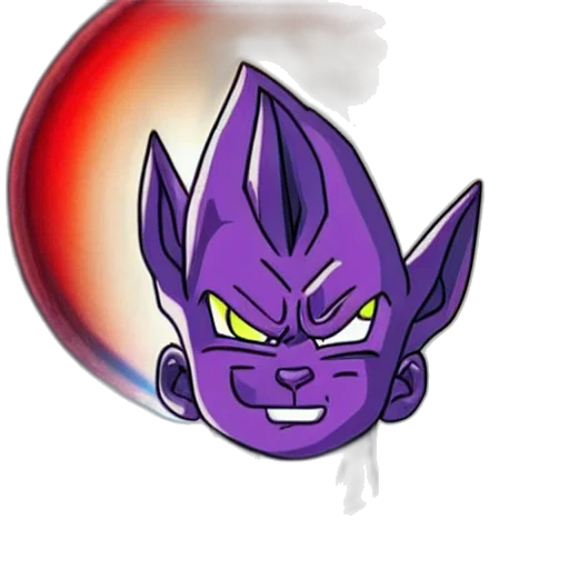 staff, mask, concept art, 3d render, cartoon, fantasy art, beerus, mixed transparent PNG cut-out