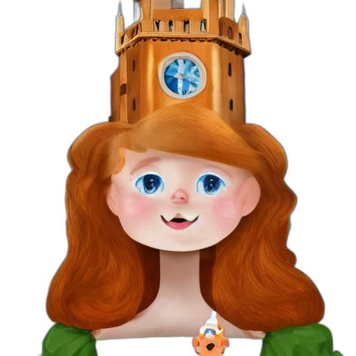 crown, dress, face, staff transparent PNG cut-out