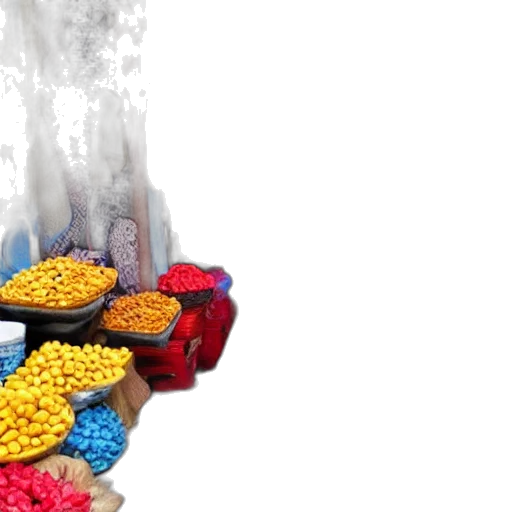 food, jewelry, 3d render, photorealistic, colorful, neon, village, like transparent PNG cut-out