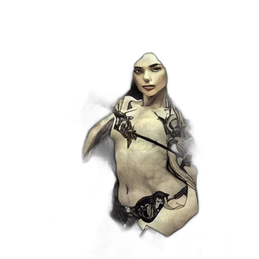 jewelry, mask, staff, dress transparent PNG cut-out