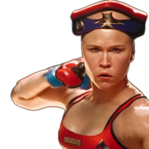 photorealistic, concept art, 3d render, pixel art, cinematic, still, ronda, rousey transparent PNG cut-out