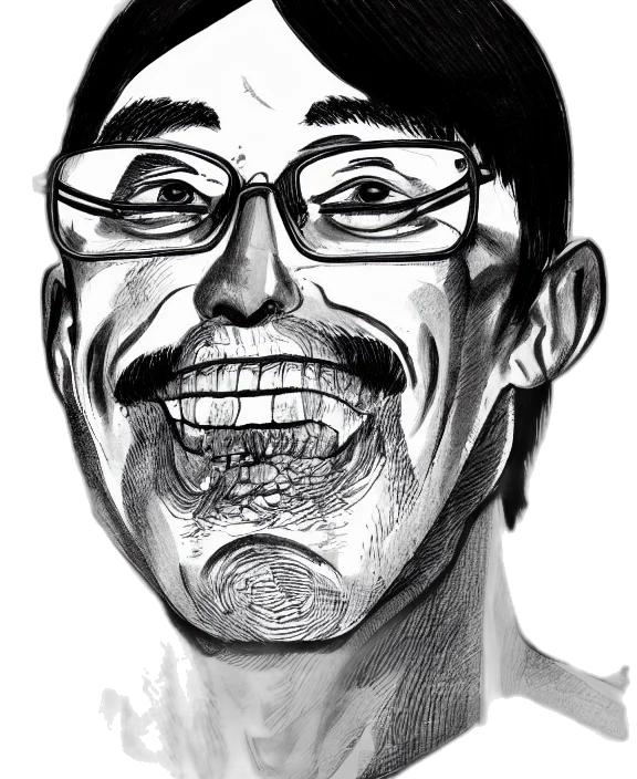 face, mask, staff, creature, cartoon, comic book art, pencil sketch, photorealistic transparent PNG cut-out