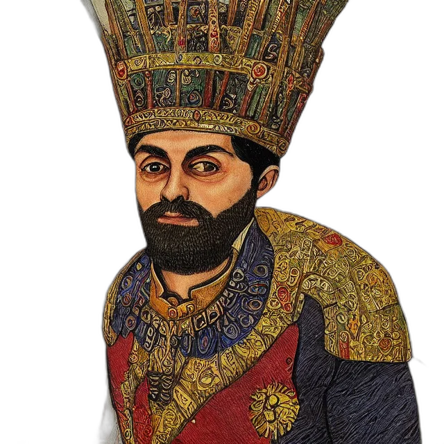 crown, staff, face, mask transparent PNG cut-out