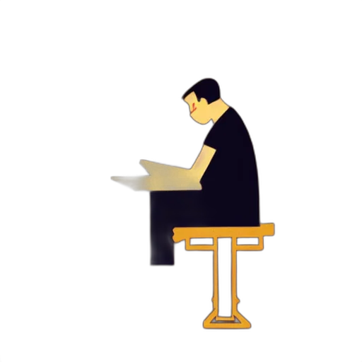 staff, furniture, cartoon, pixel art, 3d render, concept art, lofi, trickle transparent PNG cut-out