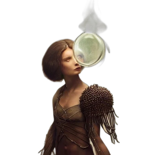 hair, mask, dress, jewelry, fantasy art, concept art, photorealistic, pixel art transparent PNG cut-out