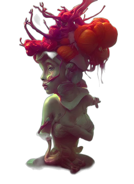 crown, creature, mask, hat transparent PNG cut-out