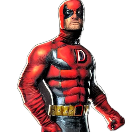animal, comic book art, concept art, 3d render, photorealistic, red, daredevil, concept transparent PNG cut-out