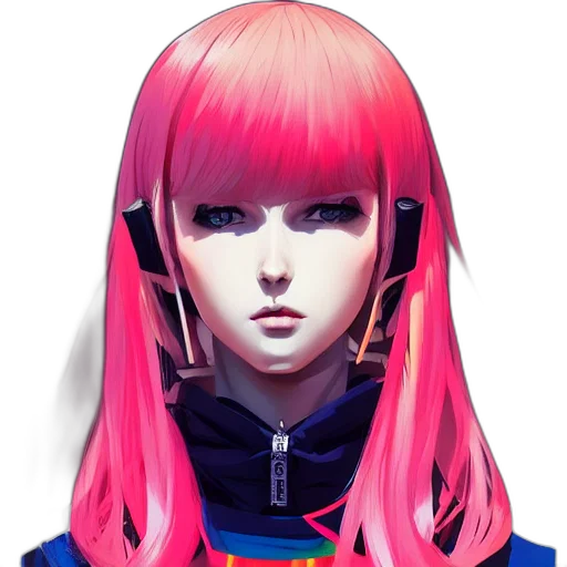 face, jacket, robot, mask transparent PNG cut-out