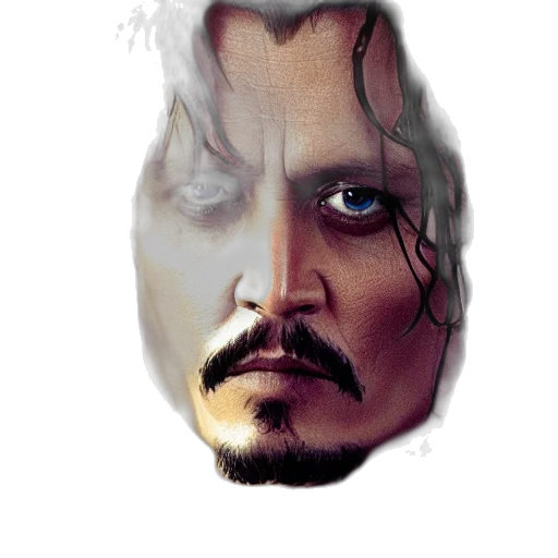 face, mask, photorealistic, comic book art transparent PNG cut-out