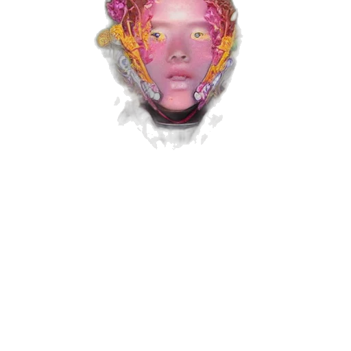 face, mask, crown, jewelry, vaporwave, watercolor, photorealistic, concept art transparent PNG cut-out