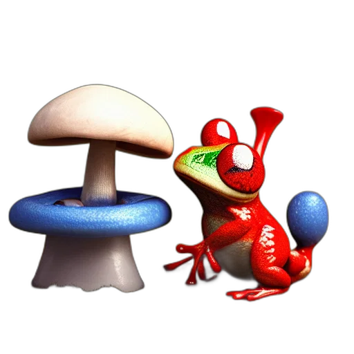 furniture, food, animal, robot, 3d render, concept art, pixel art, photorealistic transparent PNG cut-out