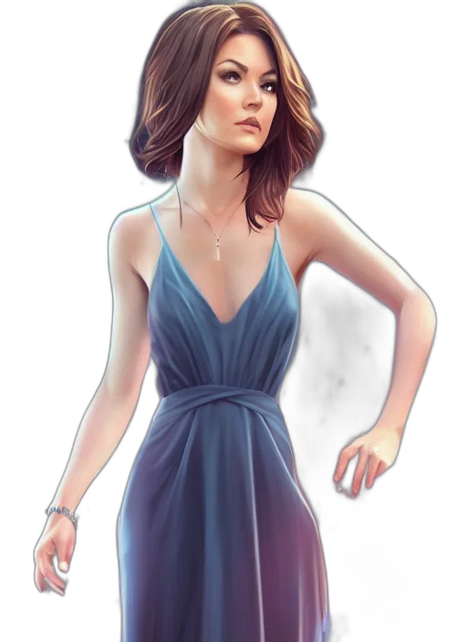 dress, jewelry, concept art, fantasy art transparent PNG cut-out