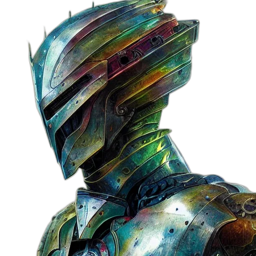 robot, mask, sword, face transparent PNG cut-out