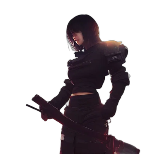 staff, weapon, robot, jacket transparent PNG cut-out
