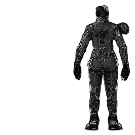 robot, jacket, concept art, cyberpunk, 3d render, comic book art, cat, suit transparent PNG cut-out