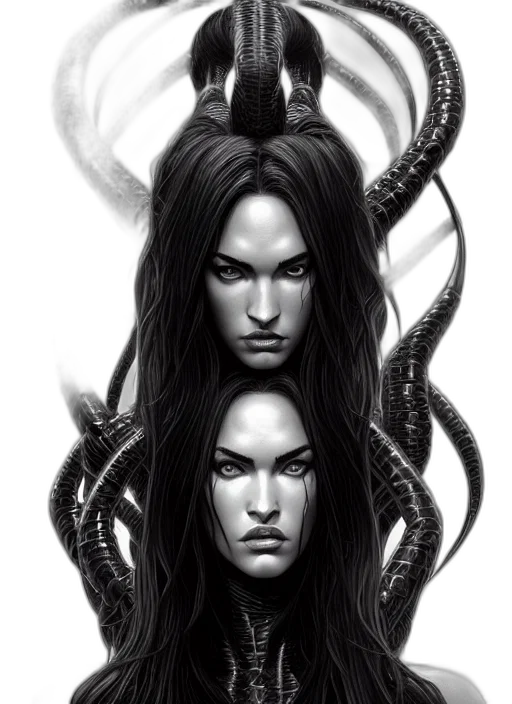 hair, creature, fantasy art, concept art transparent PNG cut-out