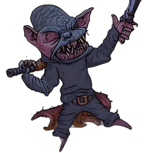 staff, creature, concept art, fantasy art transparent PNG cut-out