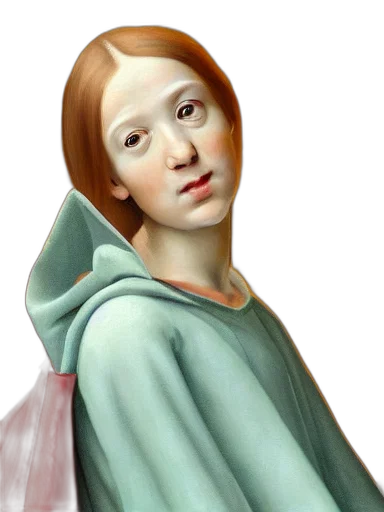 face, photorealistic, oil painting, fantasy art transparent PNG cut-out