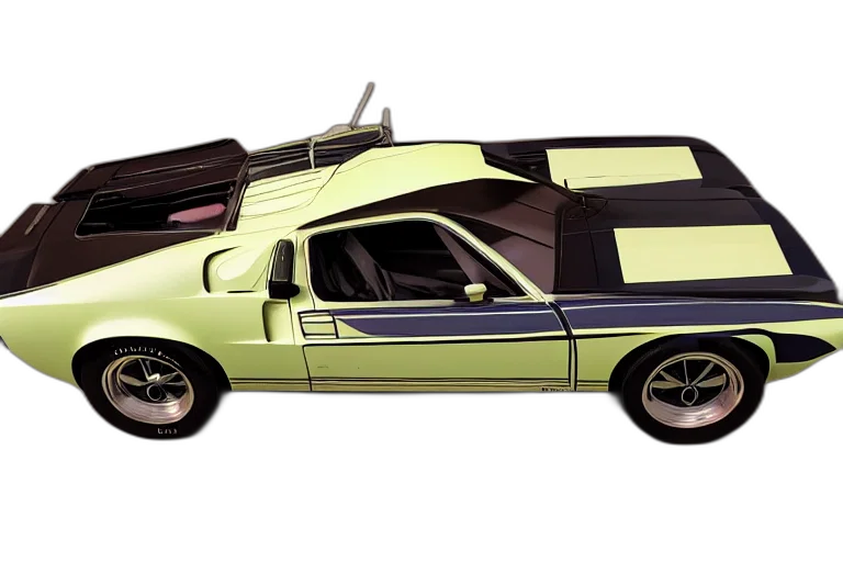 car, 3d render, photorealistic, concept art, green, designed, john, delorean transparent PNG cut-out