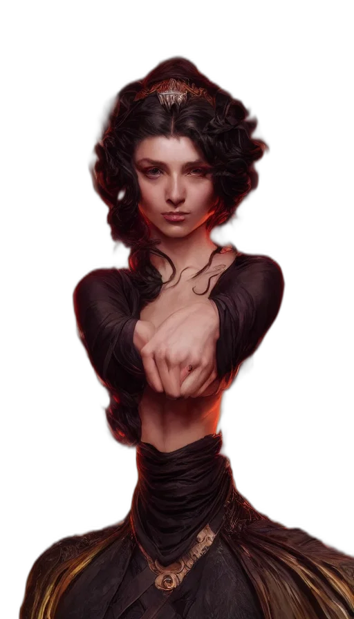 jewelry, dress, staff, face transparent PNG cut-out