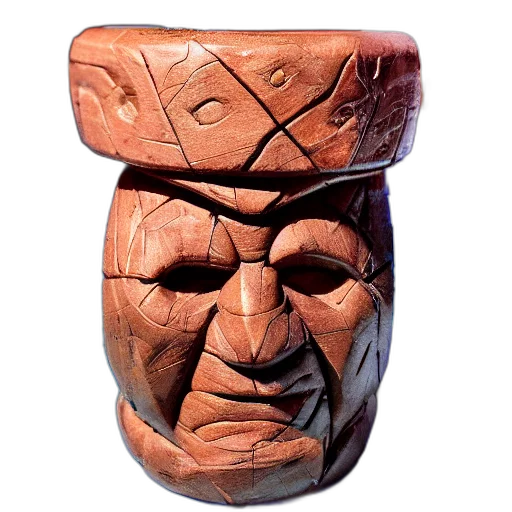 mask, face, crown, furniture, 3d render, photorealistic, concept art, closeup transparent PNG cut-out