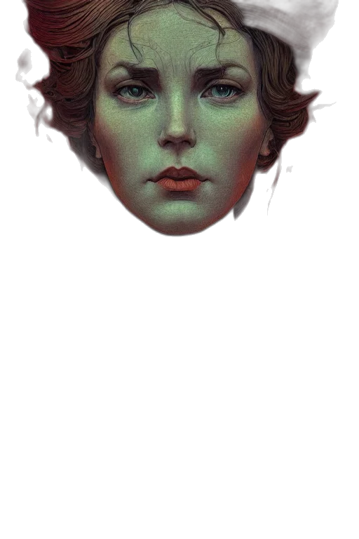 face, mask, crown, hair transparent PNG cut-out