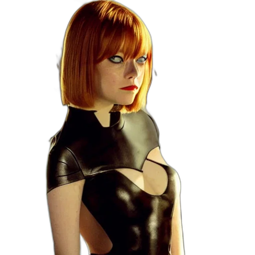 dress, jacket, staff, robot transparent PNG cut-out