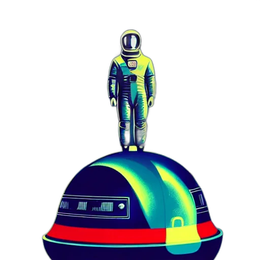 robot, staff, mask, car, pixel art, concept art, 3d render, comic book art transparent PNG cut-out