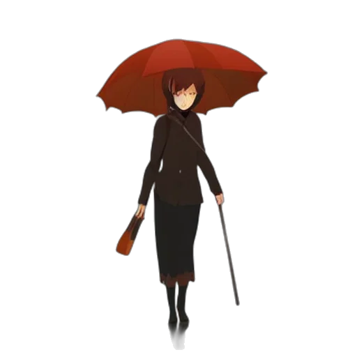 umbrella, staff, dress, jacket transparent PNG cut-out