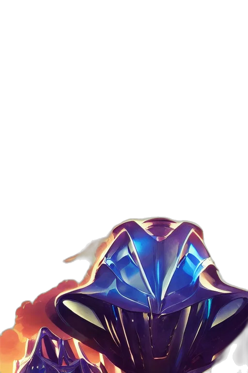 mask, crown, robot, dragon, concept art, fantasy art, pixel art, anime transparent PNG cut-out