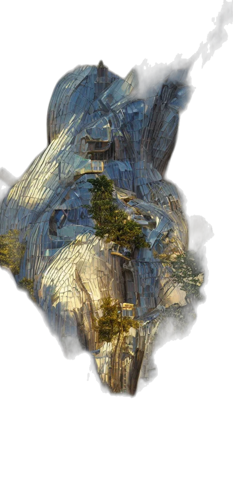 tree, crown, dragon, hair, 3d render, concept art, photorealistic, fantasy art transparent PNG cut-out