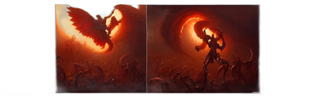dragon, creature, sword, concept art, fantasy art, comic book art, photorealistic, fire transparent PNG cut-out
