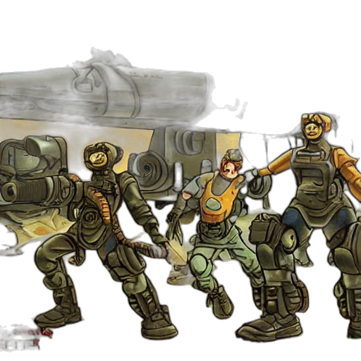 concept art, comic book art, 3d render, pixel art transparent PNG cut-out