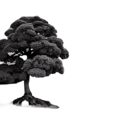 tree, crown, hat, hair, 3d render, photorealistic, concept art, pixel art transparent PNG cut-out