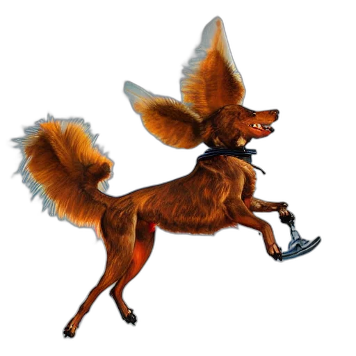 animal, dragon, creature, staff, concept art, fantasy art, photorealistic, 3d render transparent PNG cut-out
