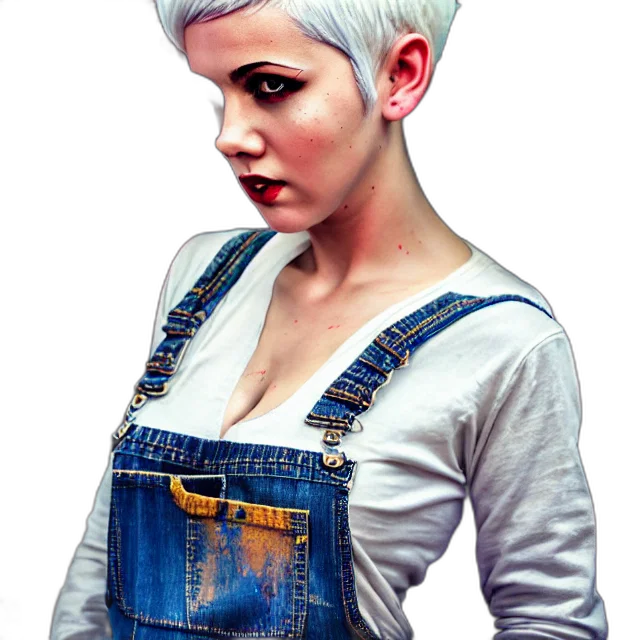 dress, face, jewelry, jacket, photorealistic, concept art, cyberpunk, fantasy art transparent PNG cut-out