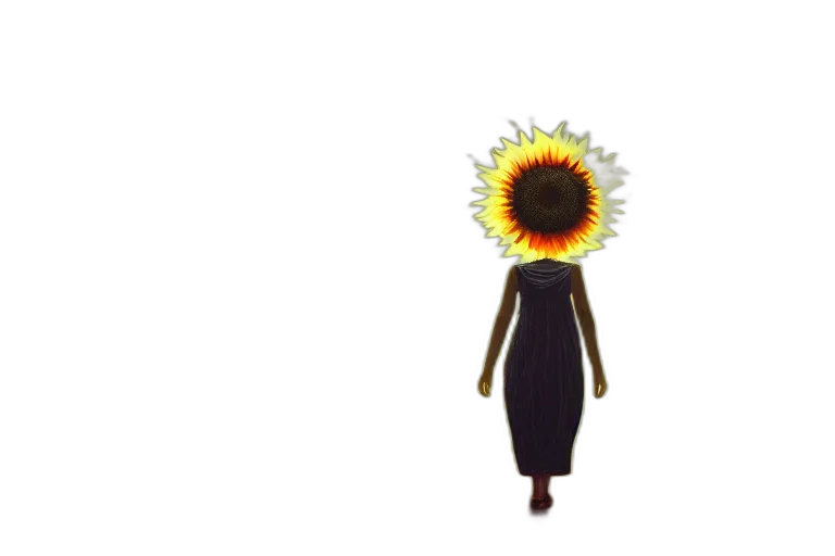 flower, dress, staff, crown transparent PNG cut-out