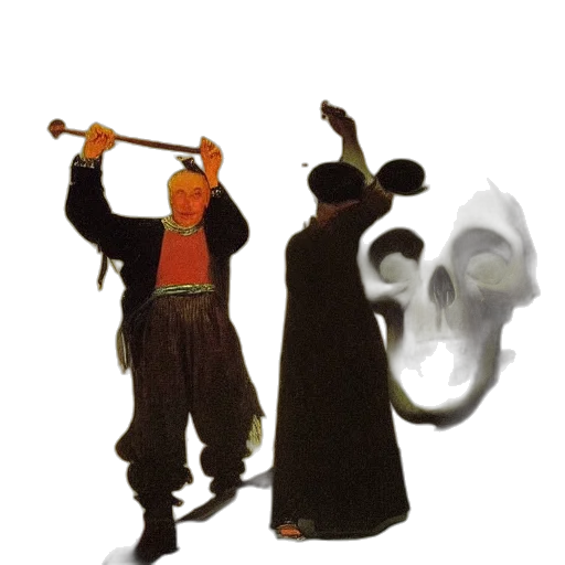 mask, staff, weapon, hat transparent PNG cut-out