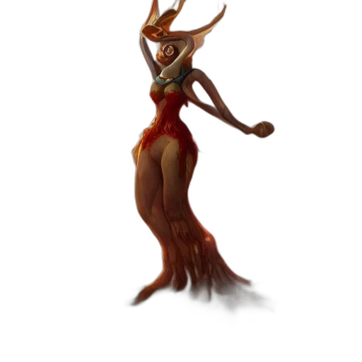 staff, creature, dress, animal transparent PNG cut-out