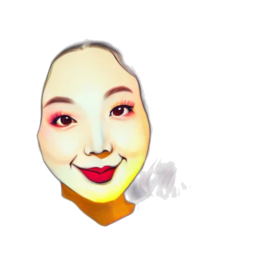 face, mask, photorealistic, cartoon, watercolor, oil painting, golden, illustration transparent PNG cut-out