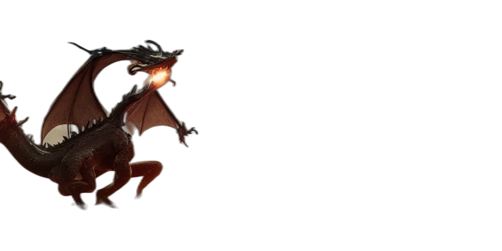 dragon, creature, animal, staff, concept art, fantasy art, 3d render, pixel art transparent PNG cut-out