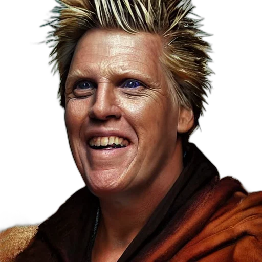 face, hair, creature, animal, photorealistic, concept art, cyberpunk, 3d render transparent PNG cut-out