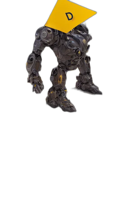 robot, creature, mask, weapon transparent PNG cut-out