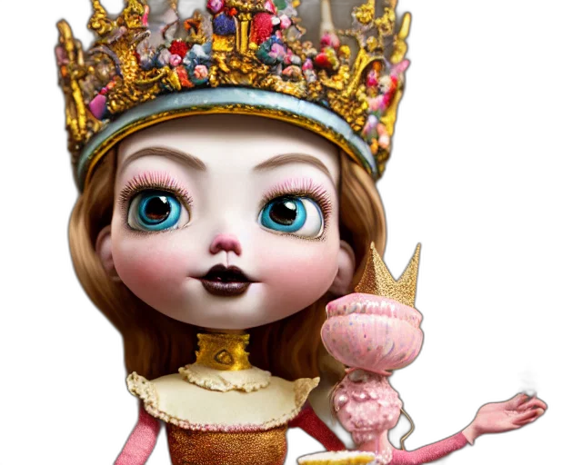 crown, jewelry, 3d render, concept art transparent PNG cut-out