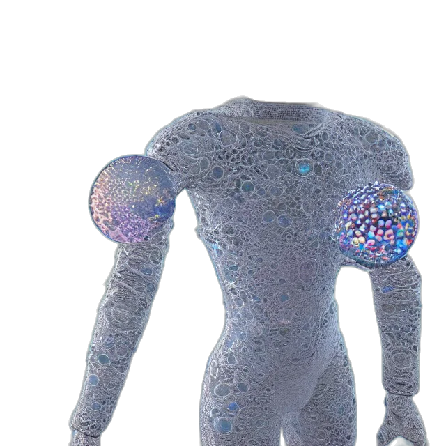 robot, jacket, staff, mask transparent PNG cut-out