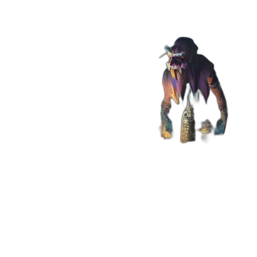 creature, dragon, animal, staff, 3d render, concept art, pixel art, fantasy art transparent PNG cut-out