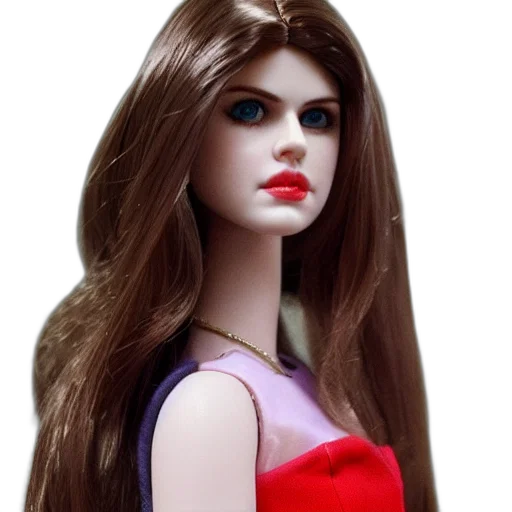 hair, dress, photorealistic, 3d render transparent PNG cut-out