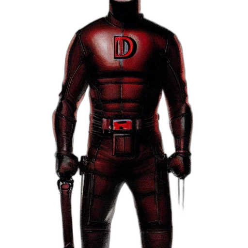 comic book art, concept art, 3d render, red transparent PNG cut-out